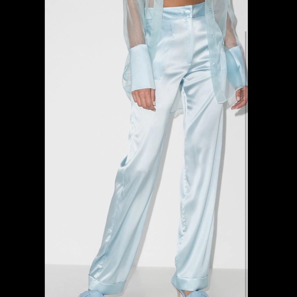 Materiel S High-waisted Silk Trousers Silky Pajama Pants
